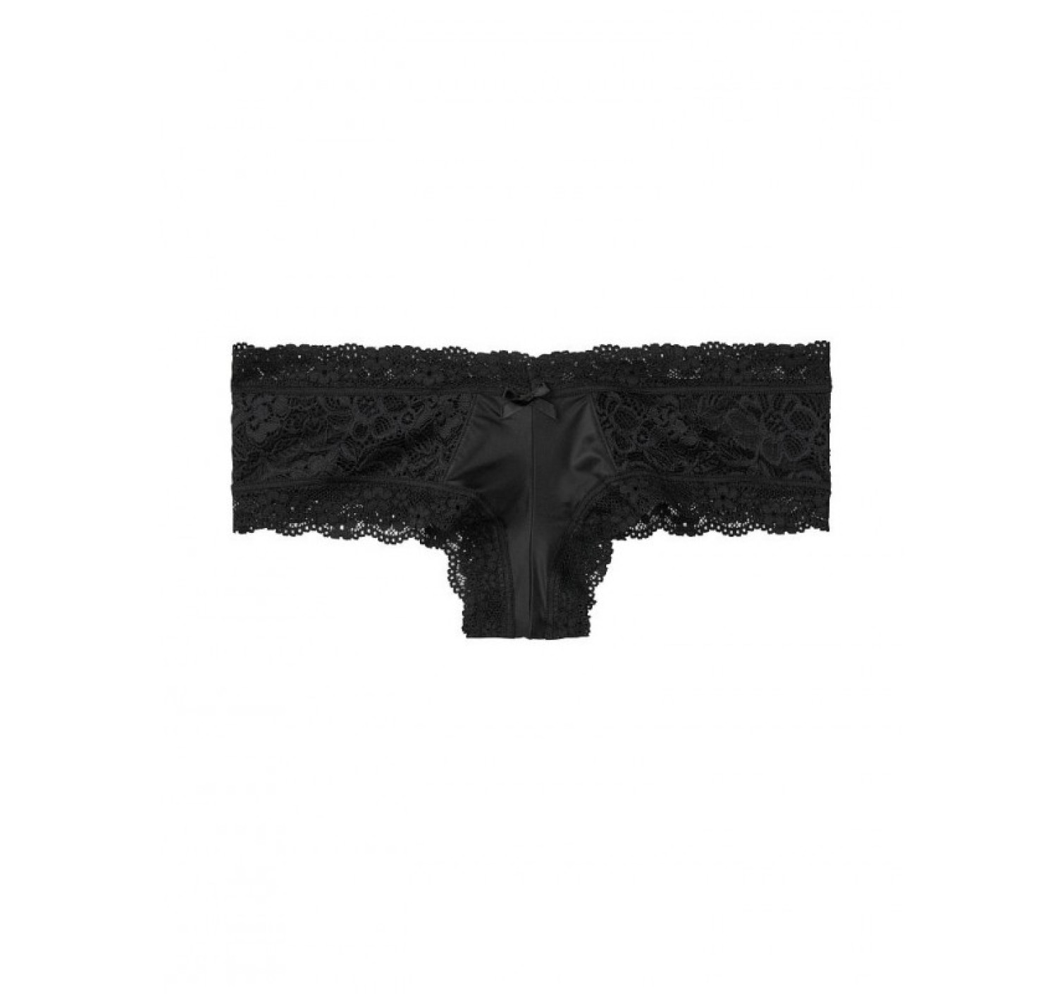 Трусики Victoria’s Secret Very Sexy Cheeky черные с кружевом