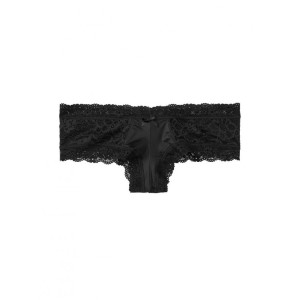 Трусики Victoria’s Secret Very Sexy Cheeky черные с кружевом