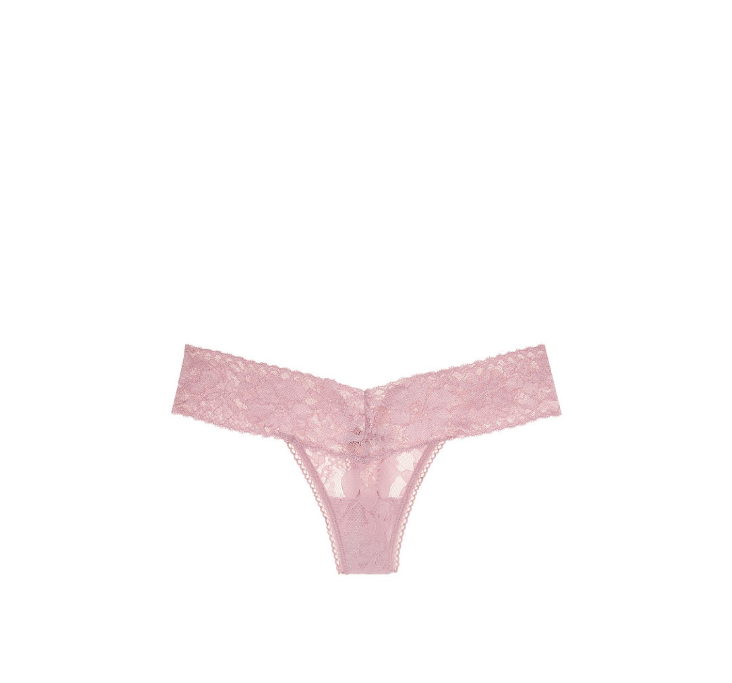 Трусики Victoria's Secretу The Lacie Lace-up Thong Panty Lilac