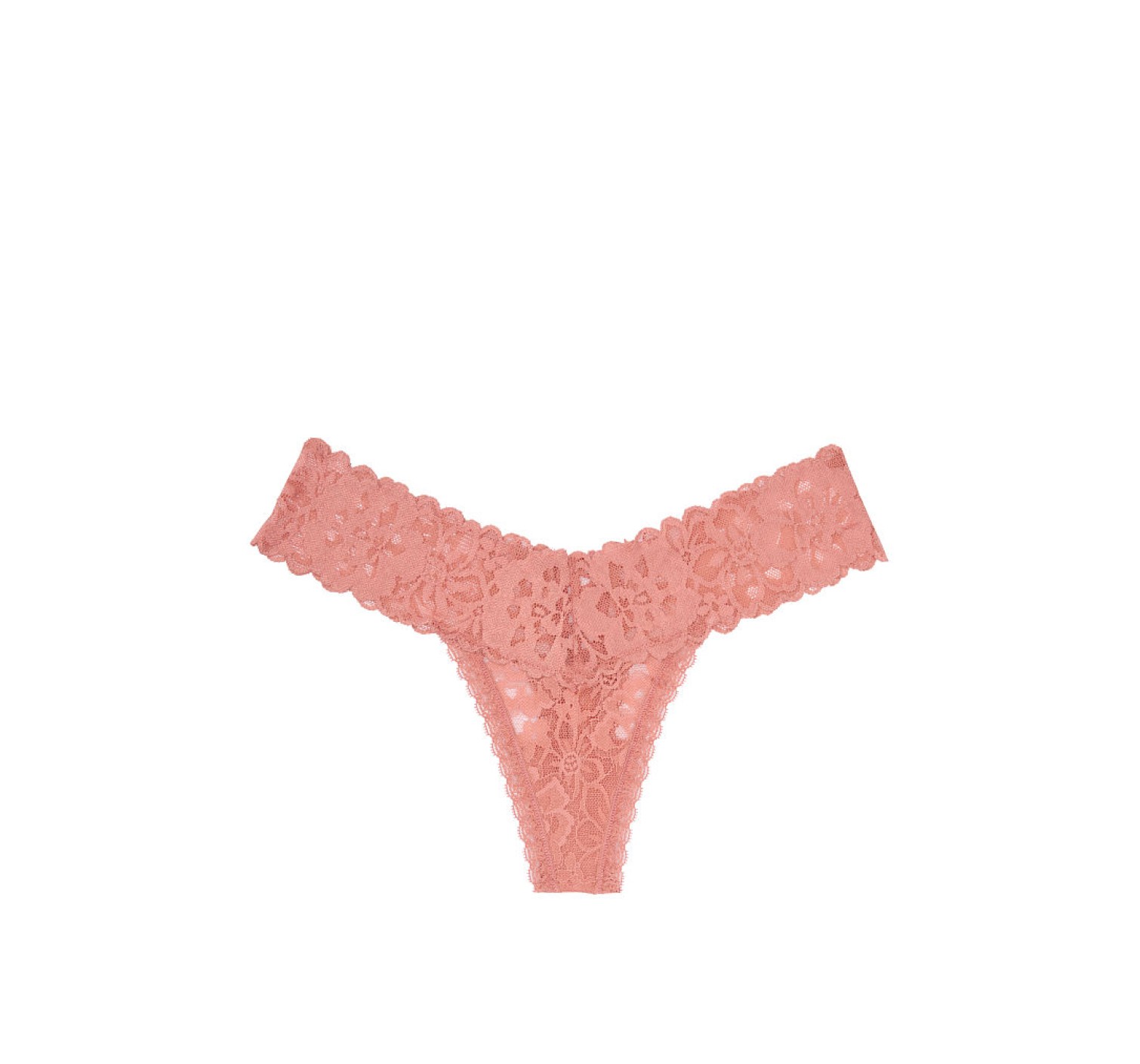 Трусики Victoria's Secretу The Lacie Lace-up Thong Panty Vintage Rose