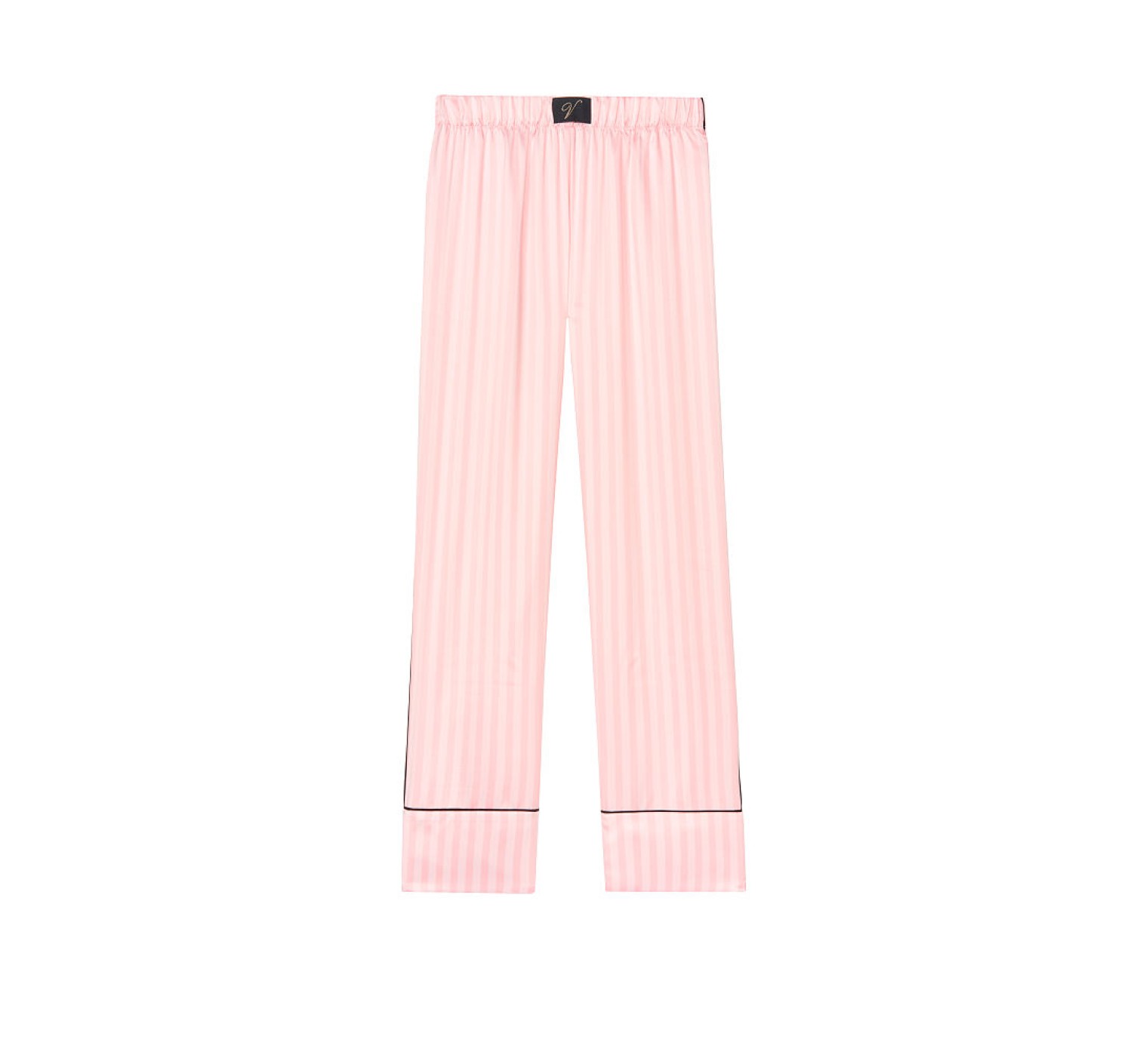 Сатиновая пижама Victoria’s Secret The Satin PJ Set Cami & Satin Long Pant Pink Stripe