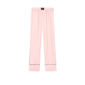 Сатиновая пижама Victoria’s Secret The Satin PJ Set Cami & Satin Long Pant Pink Stripe