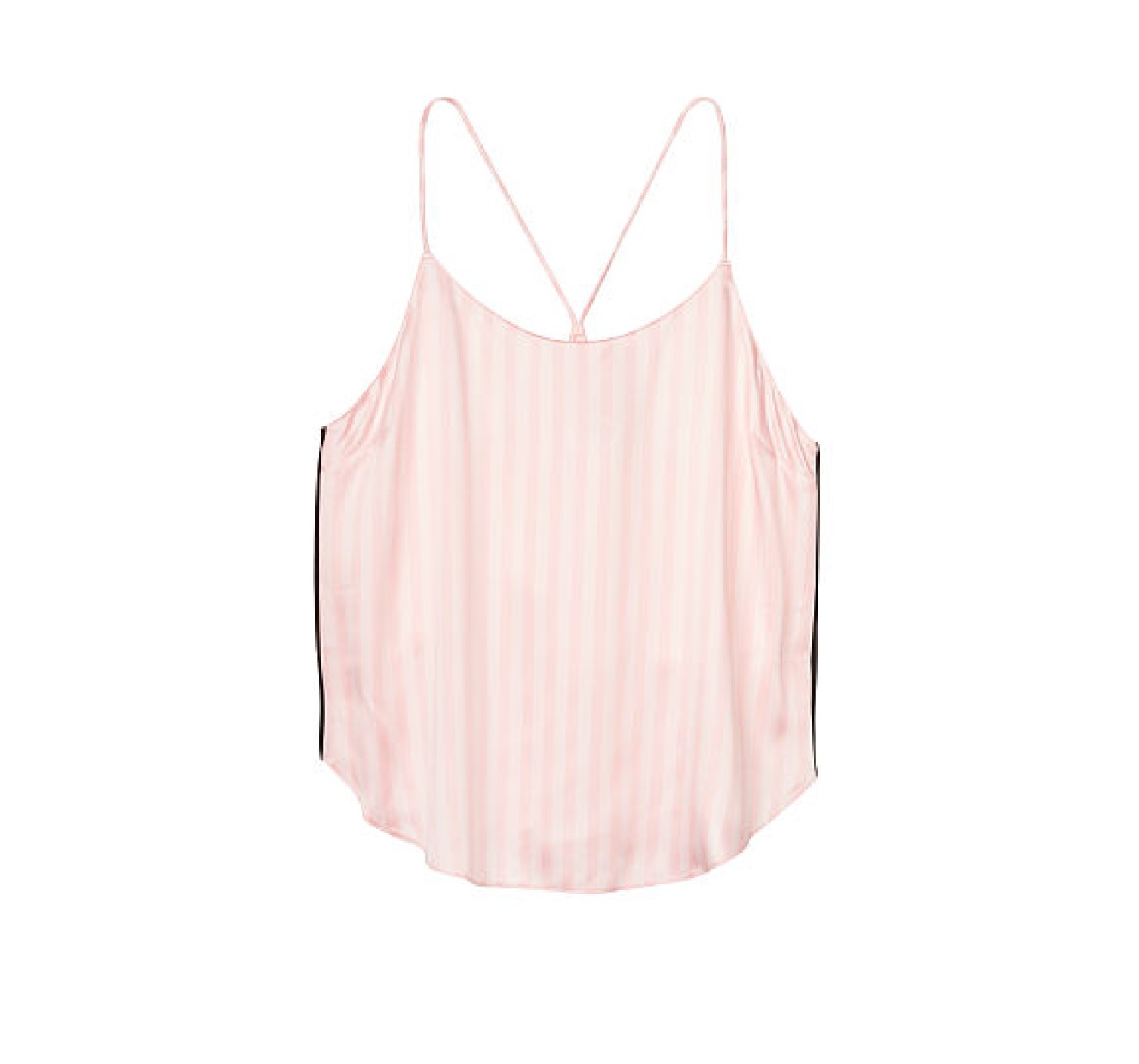 Сатиновая пижама Victoria’s Secret The Satin PJ Set Cami & Satin Long Pant Pink Stripe