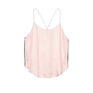 Сатиновая пижама Victoria’s Secret The Satin PJ Set Cami & Satin Long Pant Pink Stripe