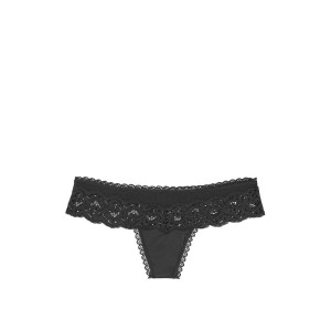 Трусики стринги Body By Victoria's Secret BlackThong Panty