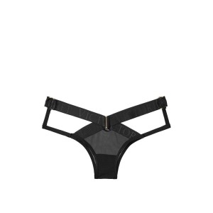 Трусики Victoria's Secret Very Sexy Crossover Logo Black Cheeky Panty