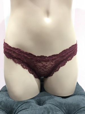 Трусики Виктория Сикрет Dream Angels Panty бордового цвета