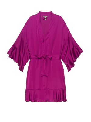 Халат Victoria’s Secret Satin FLOUNCE KIMONO Fuchsia 
