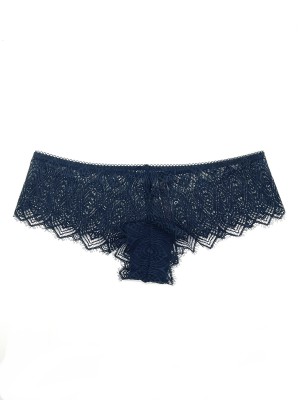 Трусики Victoria's Secret Very Sexy Peacock Lace Night Blue Cheeky Panty