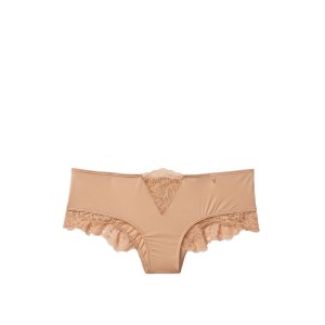 Трусики чики Victoria's Secret Very Sexy Lace Cheeky Panty Beige