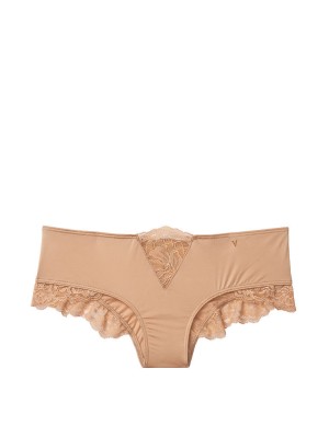 Трусики чики Victoria's Secret Very Sexy Lace Cheeky Panty Beige