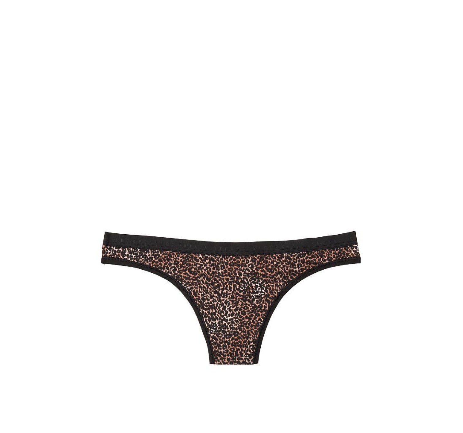 Трусики стринги Victoria's Secret PINK Cotton Thong Panty Leo print 