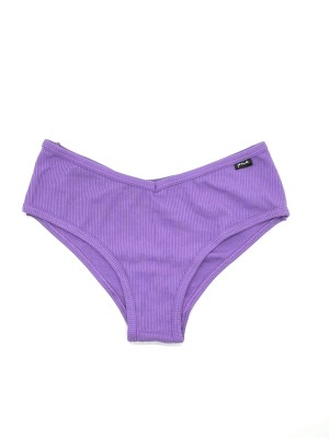 Трусики чики VS PINK Ribbed Cotton Cheekster Panty сиреневые