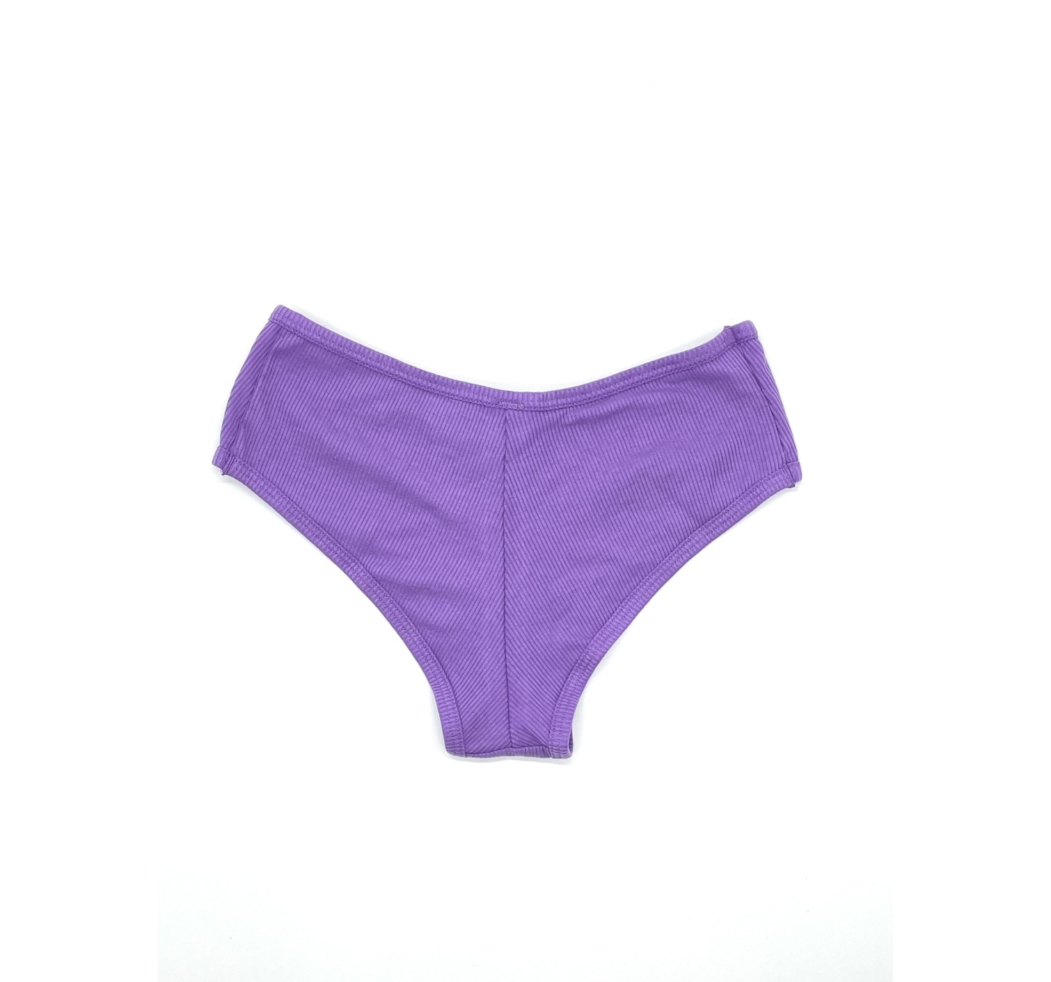 Трусики чики VS PINK Ribbed Cotton Cheekster Panty сиреневые