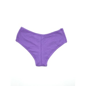 Трусики чики VS PINK Ribbed Cotton Cheekster Panty сиреневые