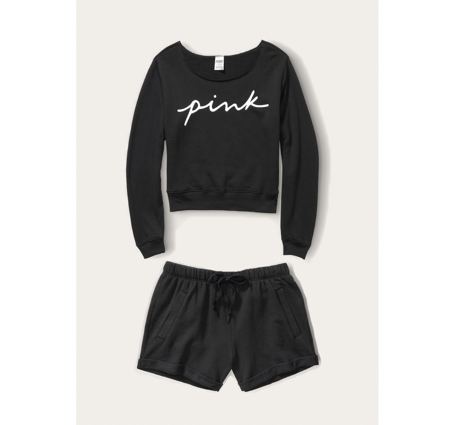 Спортивний костюм Victoria's Secret SPORTShort Fleece set Black