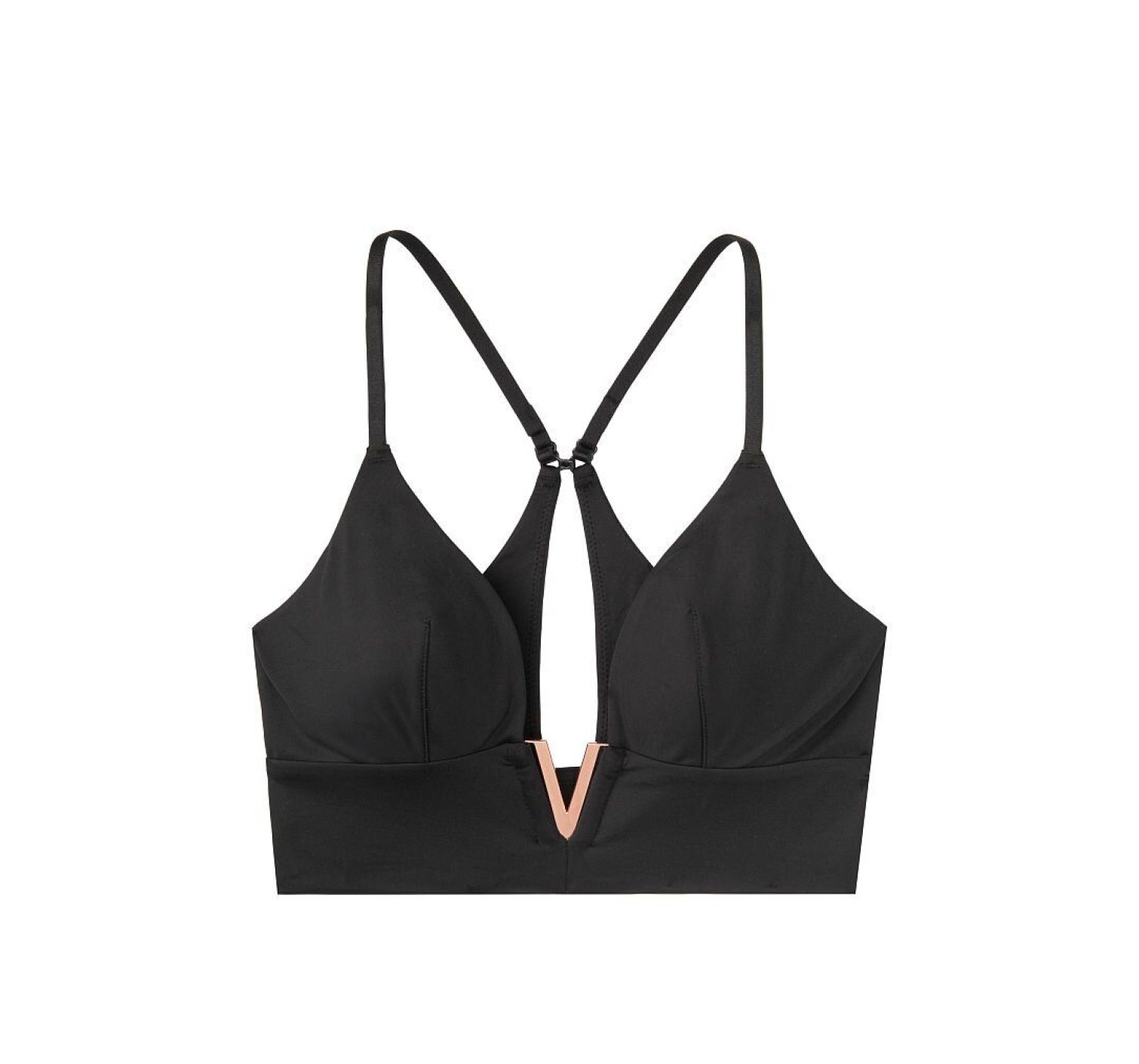Комплект белья Victoria’s Secret Plunge Bralette & Brazilian panty V logo