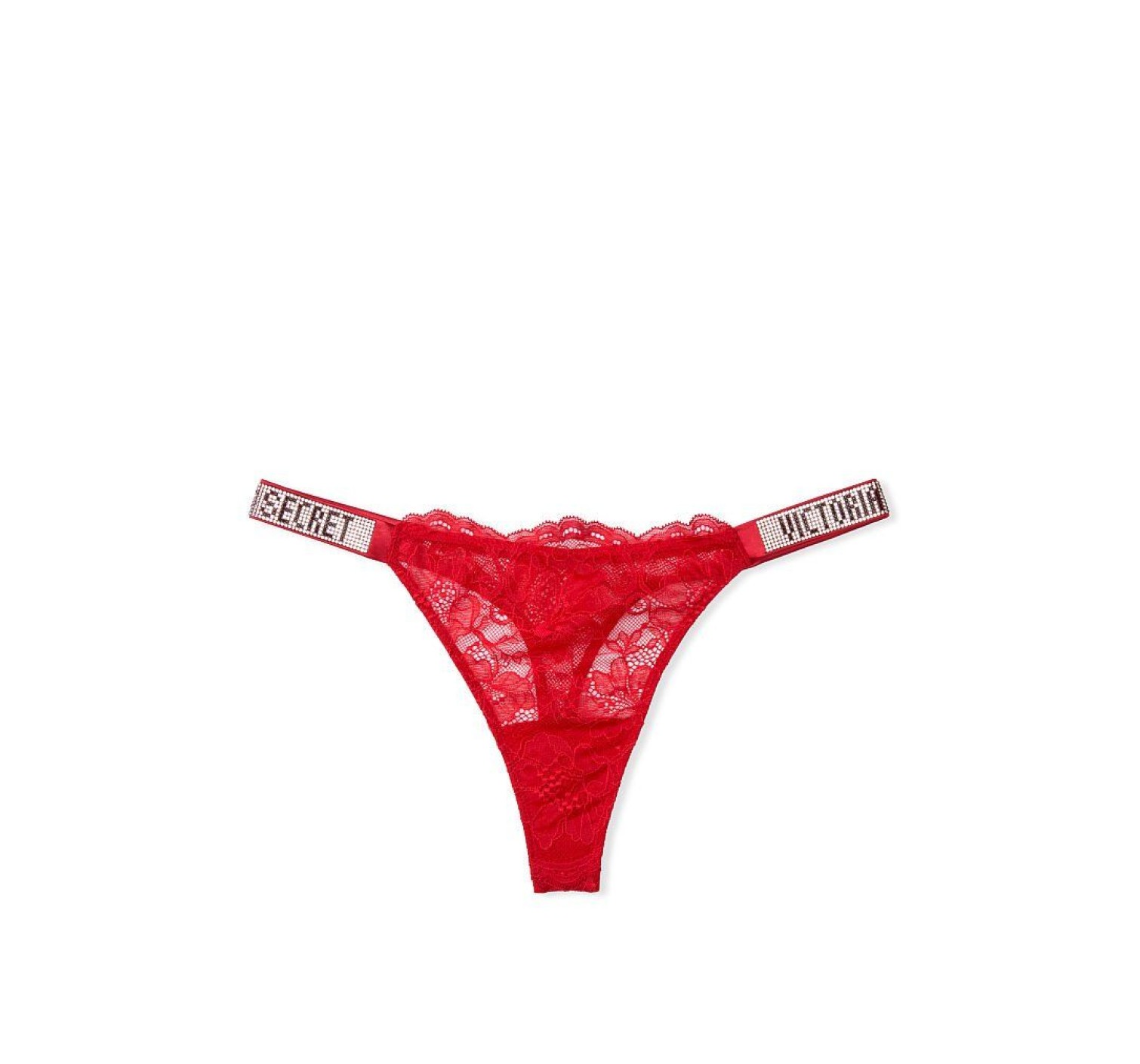 Комплект белья красное кружево Victoria’s Secret Very Sexy Embellished Strap