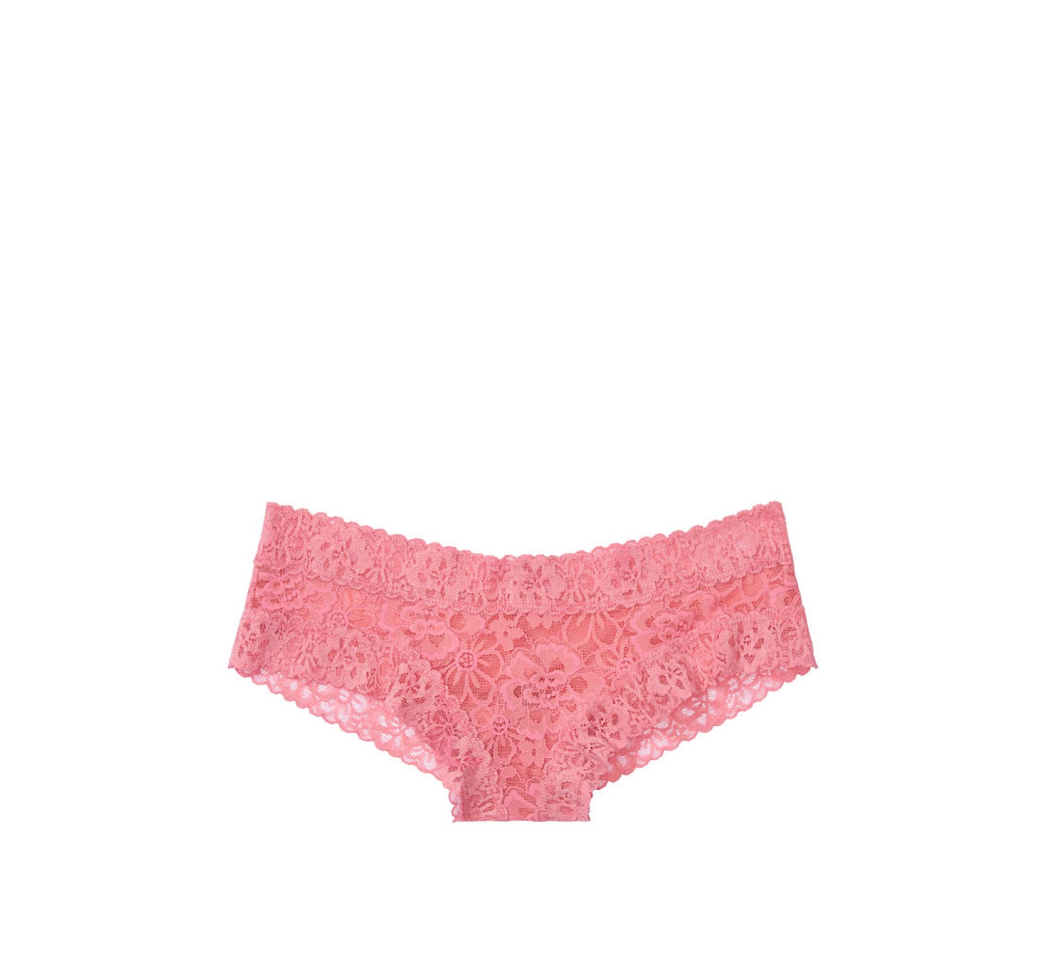 Трусики чики с розовым кружевом Виктория Сикрет Cheeky panty