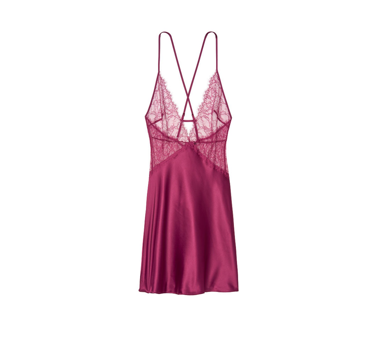 Пеньюар Victoria’s Secret Very Sexy Lace Plunge Slip  Magenta Rose