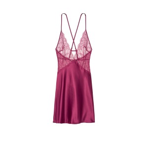 Пеньюар Victoria’s Secret Very Sexy Lace Plunge Slip  Magenta Rose