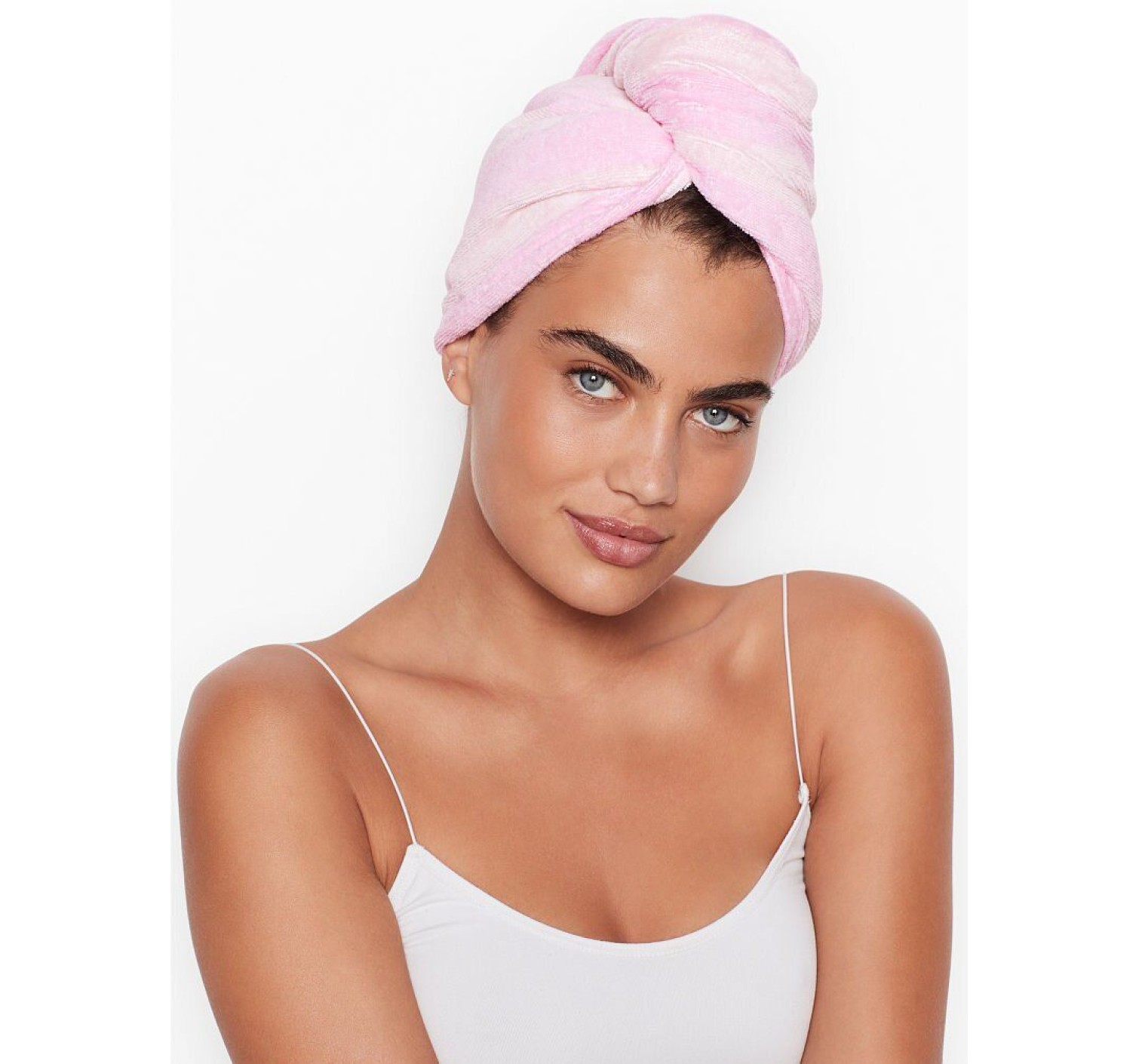 Полотенце для волос Виктория Сикрет Striped Hair Towel