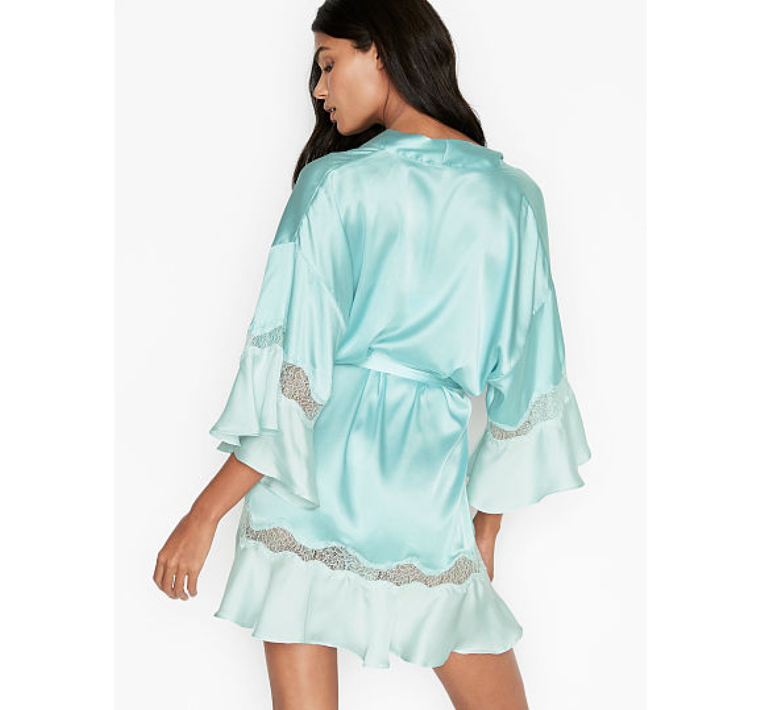 Халат Victoria’s Secret Flounce Robe Opal Blue