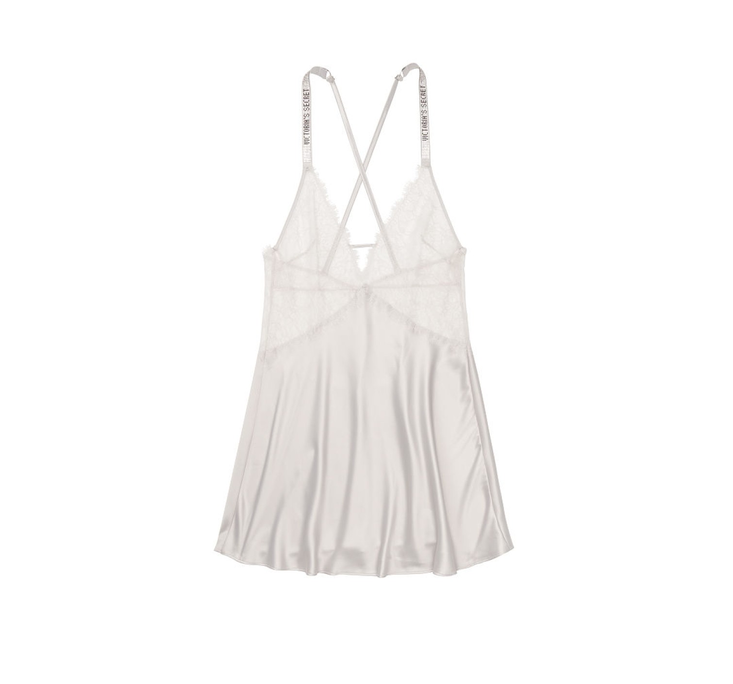 Пеньюар Victoria’s Secret Embellished Strap Satin Lace Slip 