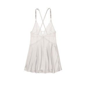 Пеньюар Victoria’s Secret Embellished Strap Satin Lace Slip 