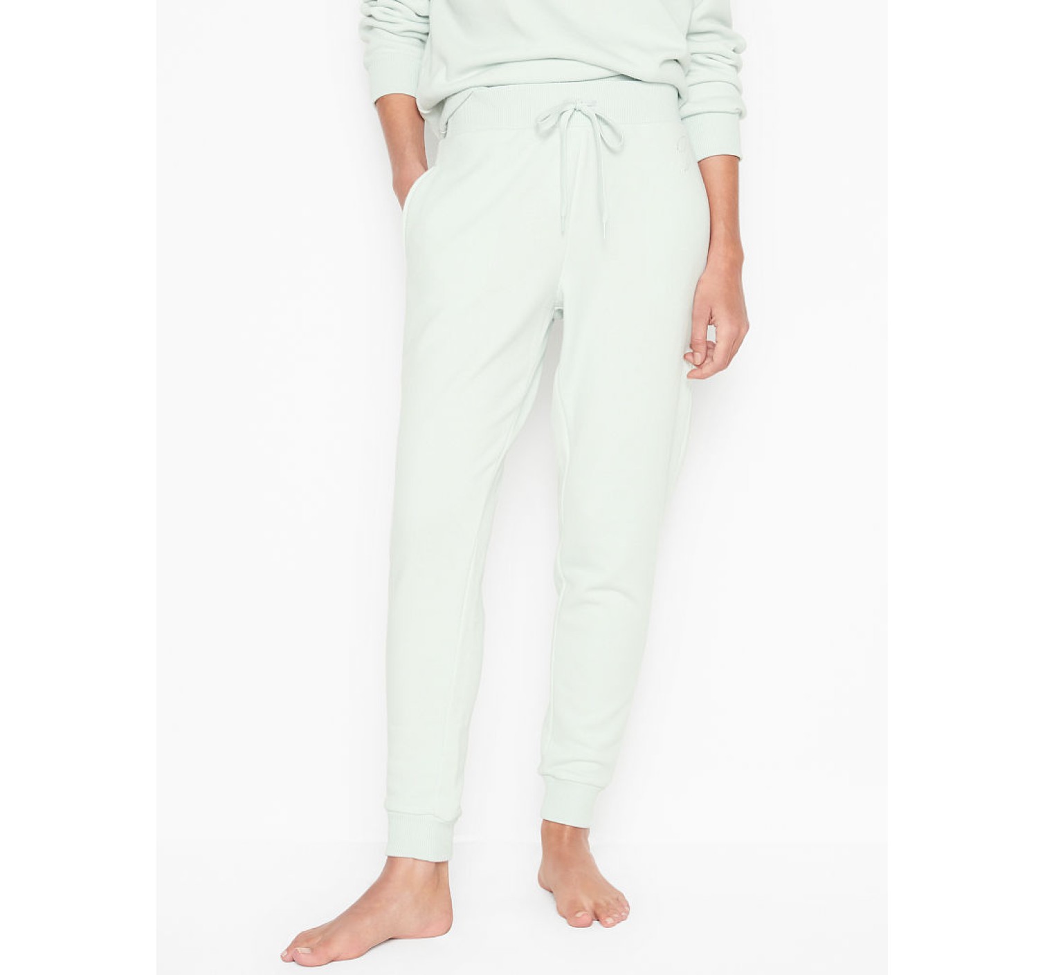Спортивный костюм Victoria’s Secret Stretch Fleece Crewneck Shine logo VS