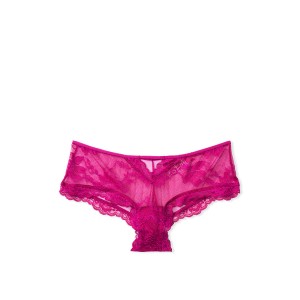 Трусики Victoria’s Secret Very Sexy Fuchsia Lace Strappy Cheeky panty