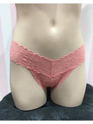 Трусики стрінги Victoria's Secret Coral Lace Thong panty