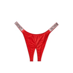 Комплект белья Victoria’s Secret Very Sexy Embellished Strap Push-up Bra set Lipstick❤️
