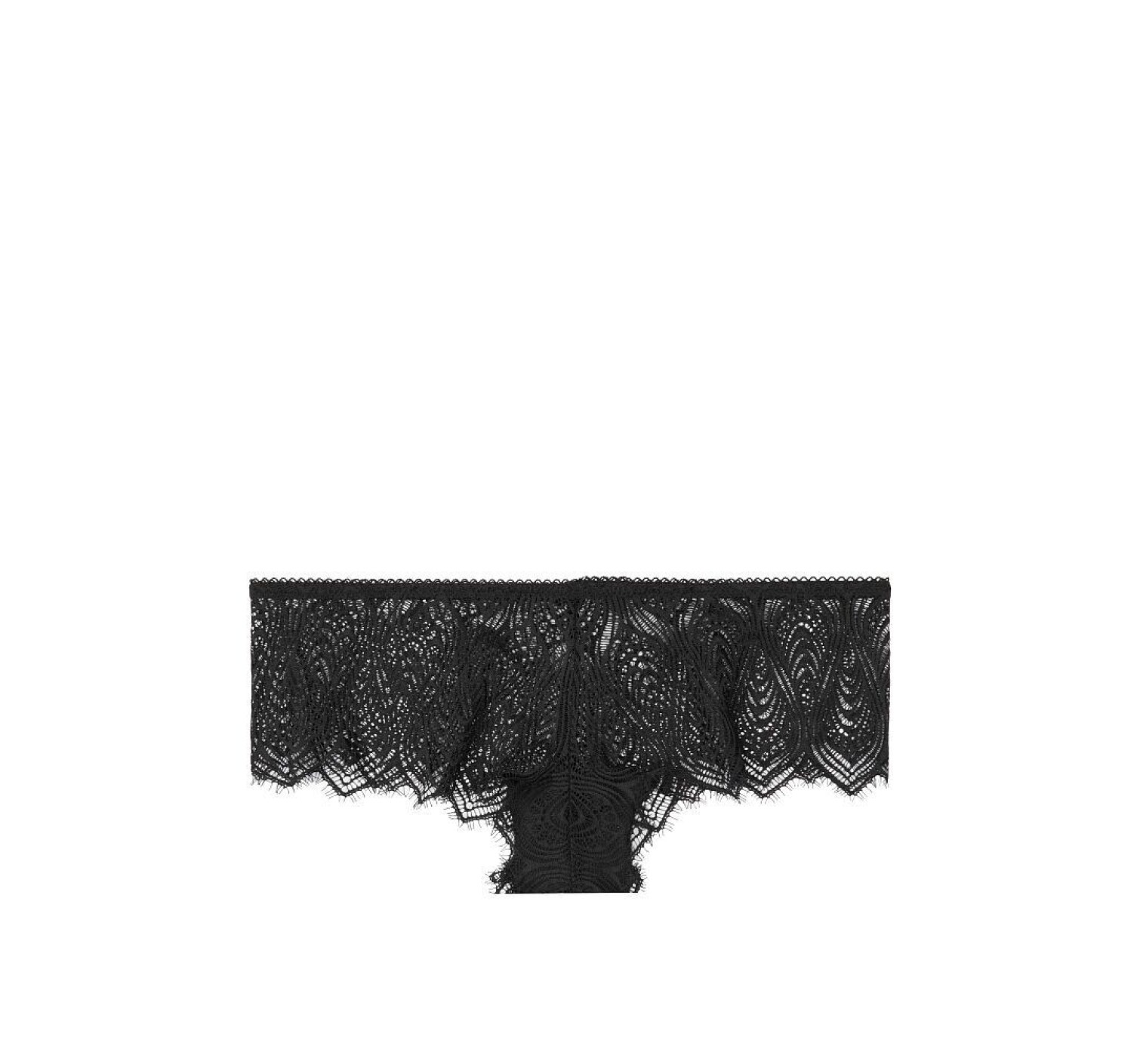 Трусики Victoria's Secret Very Sexy Peacock Lace Black Cheeky Panty