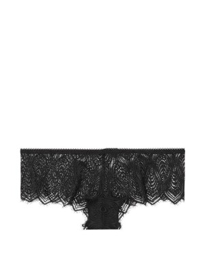 Трусики Victoria's Secret Very Sexy Peacock Lace Black Cheeky Panty