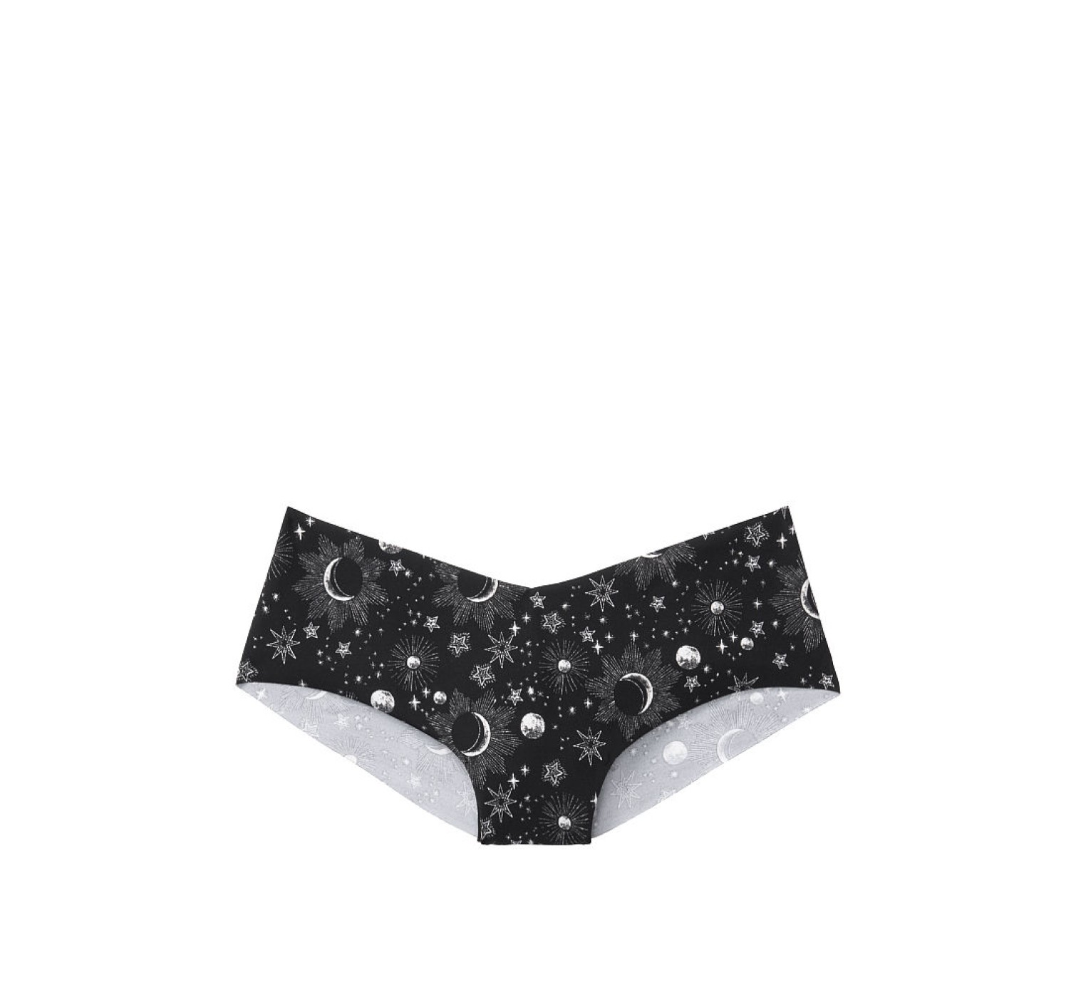 Трусики Victoria’s Secret No Show Hiphugger Panty Black Stars & Moons 