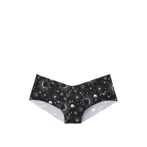Трусики Victoria’s Secret No Show Hiphugger Panty Black Stars & Moons 