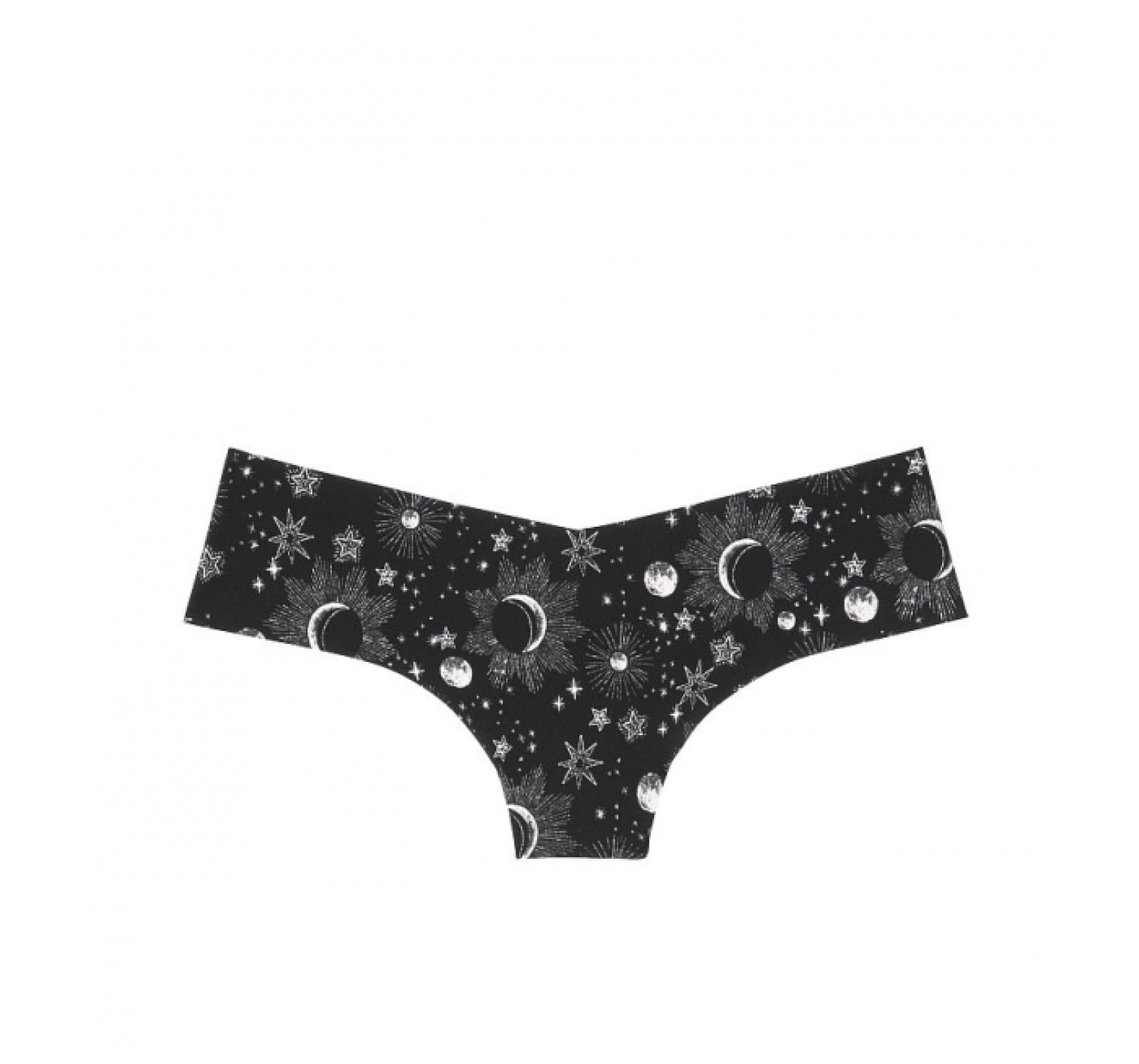 Трусики стринги Victoria's Secret No Show Thong Panty Shine Moon print