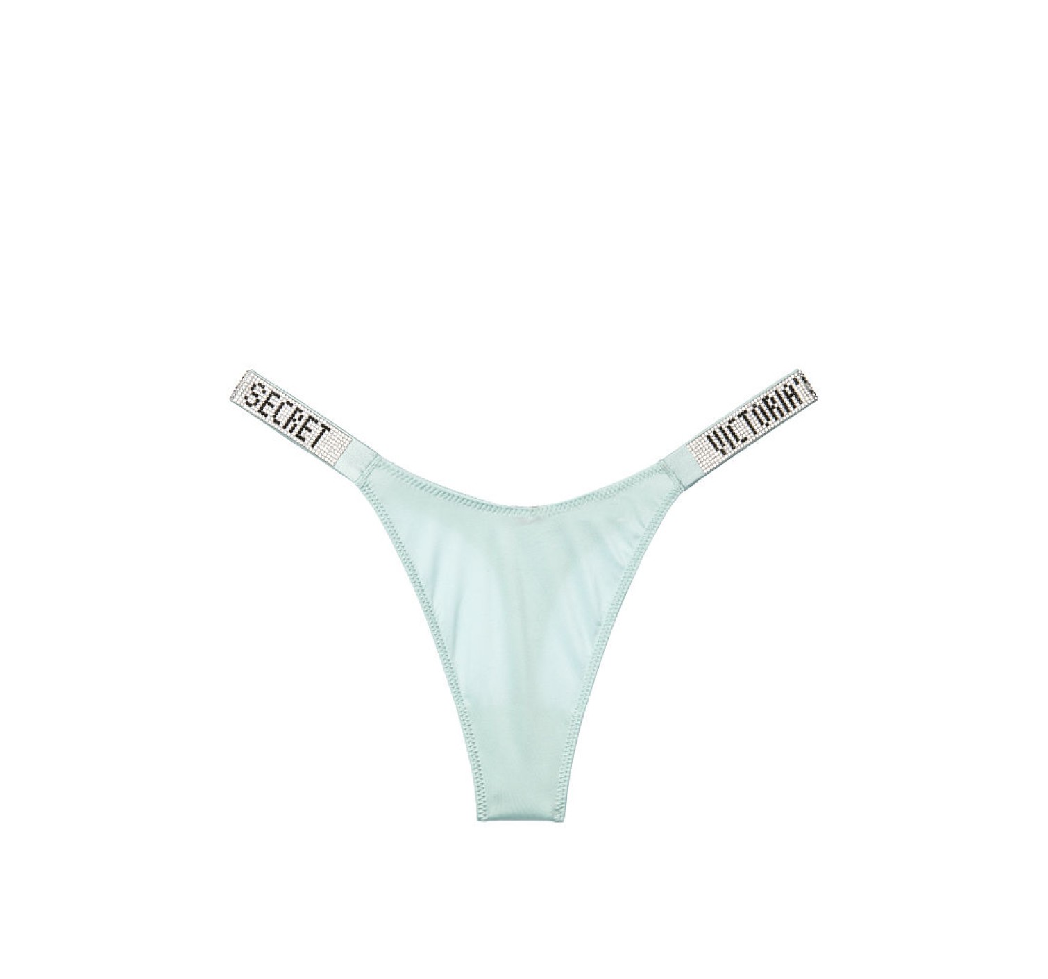 Трусики VS Very Sexy Crystal Logo Shine Strap Thong Panty Hazy Mint