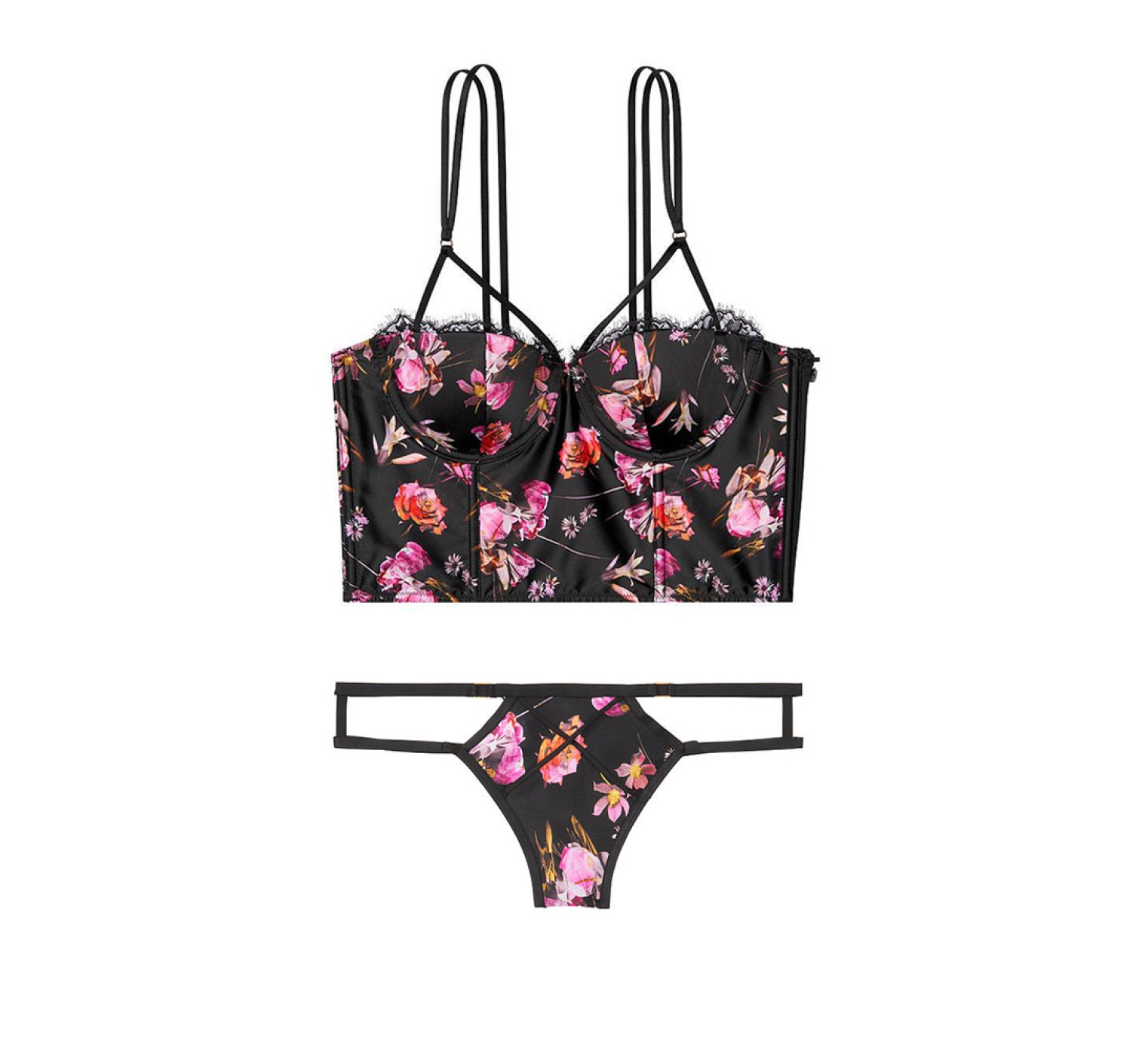 Комплект белья Victoria's Secret Very Sexy Lightly Lined Strappy Bustier & Thong Panty 