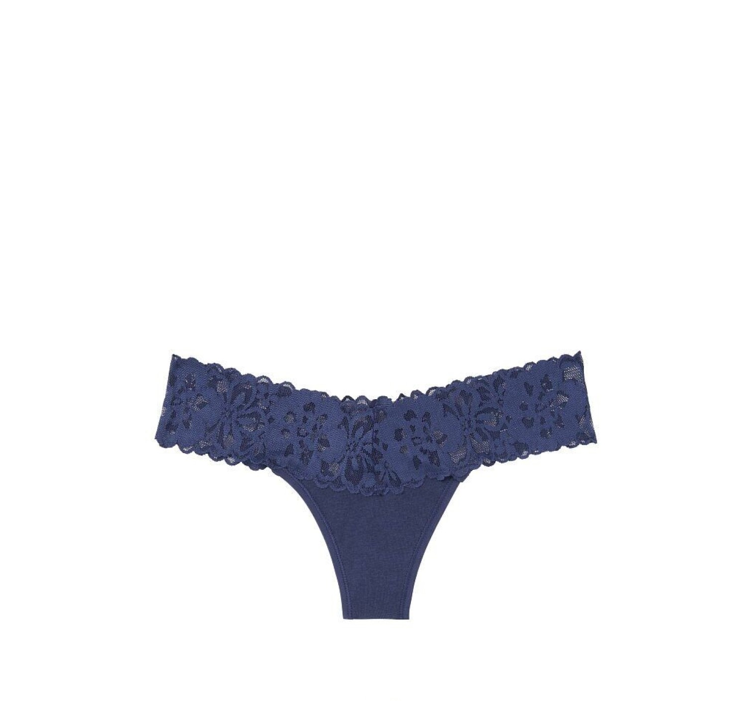 Трусики стринги Victoria's Secret Blue Cotton Thong Panty