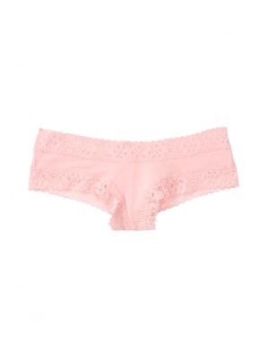 Трусики чики Виктория Сикрет Pink Lace Cheeky panty