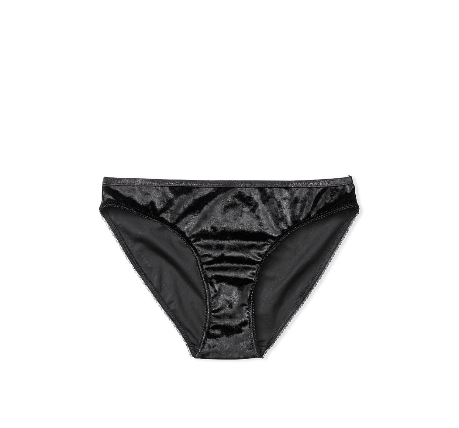 Трусики Victoria's Secret Black Velvet Bikini panty 