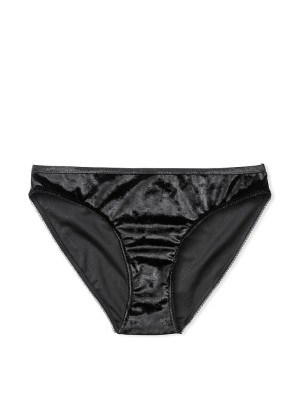 Трусики Victoria's Secret Black Velvet Bikini panty 