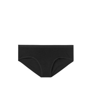 Трусики Victoria's Secret Cotton Black Hiphugger panty VS logo