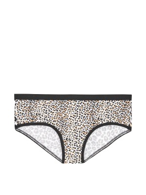 Трусики Victoria's Secret Leo print Cotton Hiphugger panty VS logo