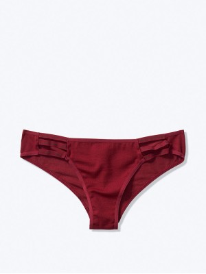 Трусики Victoria's Secret PINK Bordo Strappy Cheekster panty 