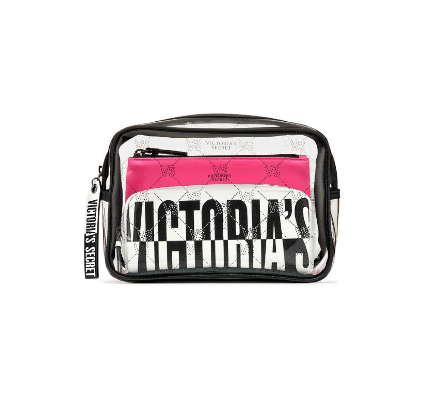 3 в 1 косметичка Victoria's Secret Beauty Bag Trio VS MONOGRAM