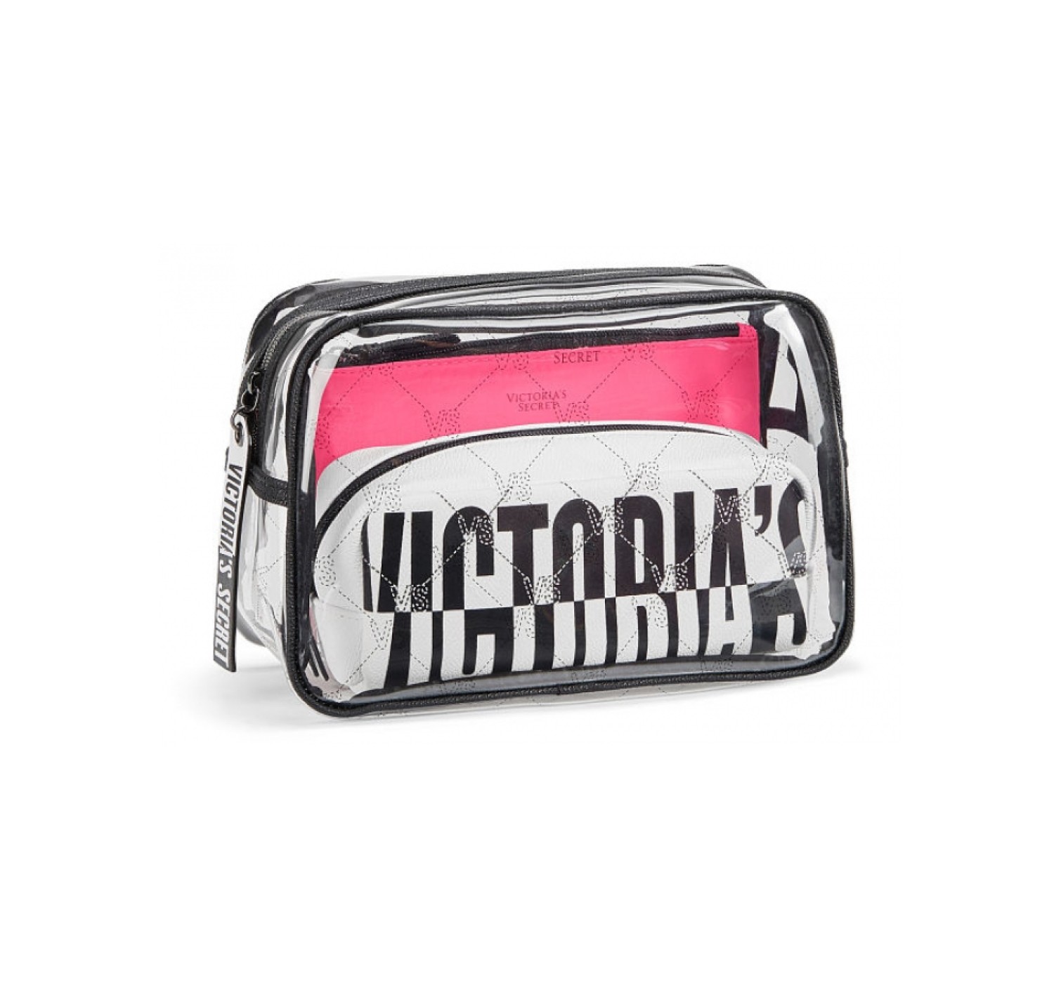 3 в 1 косметичка Victoria's Secret Beauty Bag Trio VS MONOGRAM