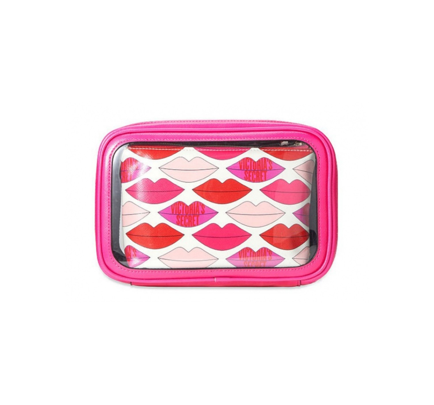 3 в 1 косметичка Victoria's Secret Beauty Bag Trio VS GRAPHIC LIPS